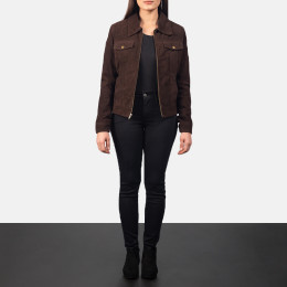 Suzy Mocha Suede Jacket